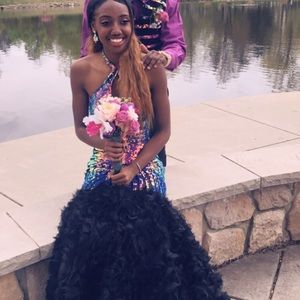 Iridescent prom dress